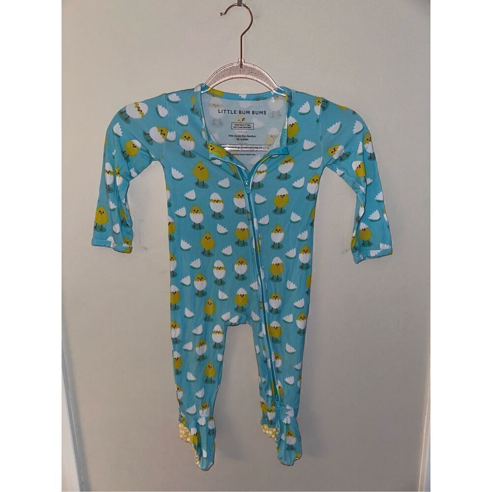 Little Bum Bums Chick Bamboo 2T Zip Up Footie Sleeper